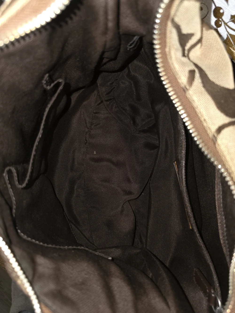 *UPCYCLED* Coach F19281 Brown Signature Canvas Shoulder Bag with Patch Accents - Picture 8 of 9
